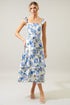 Inessa Floral Guayana Tiered Midi Dress